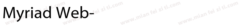 Myriad Web字体转换
